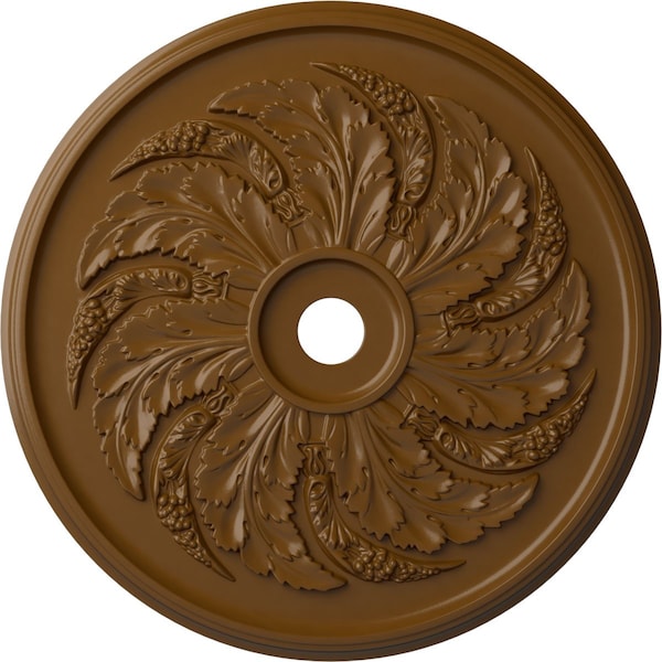 Ekena Millwork Sellek Ceiling Medallion (Fits Canopies up to 9"), Hand-Painted Smokey Topaz, 42 1/8"OD x 1 7/8"P CM42SKSTF - main
